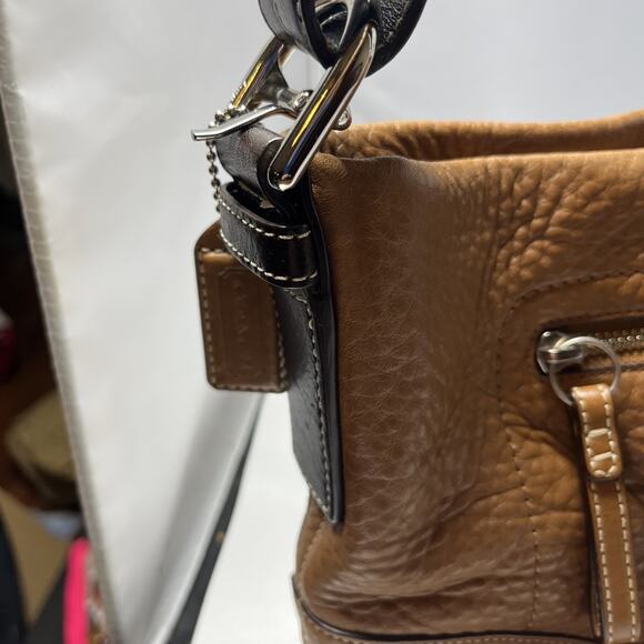 Coach Leather Baguette - Soho C-0782 F 10942 - Y2K Hobo Satchel Boho Carmel Tan - Picture 7 of 13